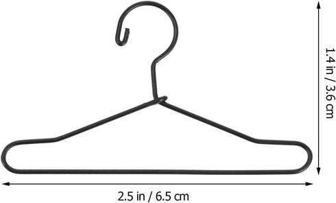20 Pcs Doll Clothes Hanger, Metal Outfit Hanger for Doll Clothes Accessories