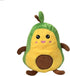 Avocado Reversible Mood Plushie Stuffed Animal Double-Sided | Green and Yellow | Show Your Mood Without Saying a Word New Model!!! Now with Crinkle Sensory Material