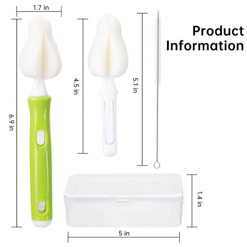 TEITEAI Momcozy Breast Pump Cleaning Kit, Compatible with Breast Pumps, Breast Pump Cleaning Brush, Breast Pump Brushes