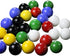 Mega Game Replacement Marbles 14mm - Solid Glass, 60 Pieces for Chinese Checkers, Crafting (Multi)
