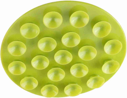 Children's Tableware Sucker Baby Kids Magic Suction Mat, Portable Double-Sided Anti-Slip Plate Bowl Cutlery (Green)