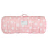 Moonsea Toddler Nap Mat Pink with Pillow and Fleece Minky Blanket, Lightweight Sleeping Bag for Kids