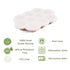 2 Pack 1oz PandaEar Cloud Silicone Baby Food Freezer Tray with Lids, Measurement Markings for Precise Portioning, BPA