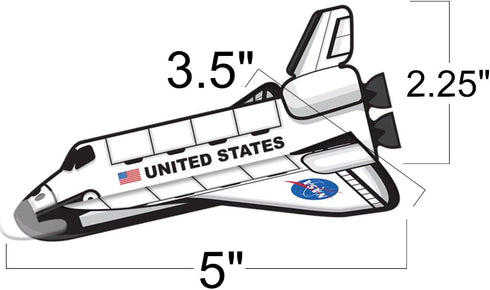 ArtCreativity Space Shuttle Gliders Set of 24, Foam Flying Toys for Boys & Girls, Outdoor Party Favors