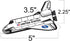 ArtCreativity Space Shuttle Gliders Set of 24, Foam Flying Toys for Boys & Girls, Outdoor Party Favors