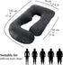 ALLOPERA 57 Inch Pregnancy Pillow, Full Body Maternity Pillow with Removable Washable Cover - Sleep Support for Legs