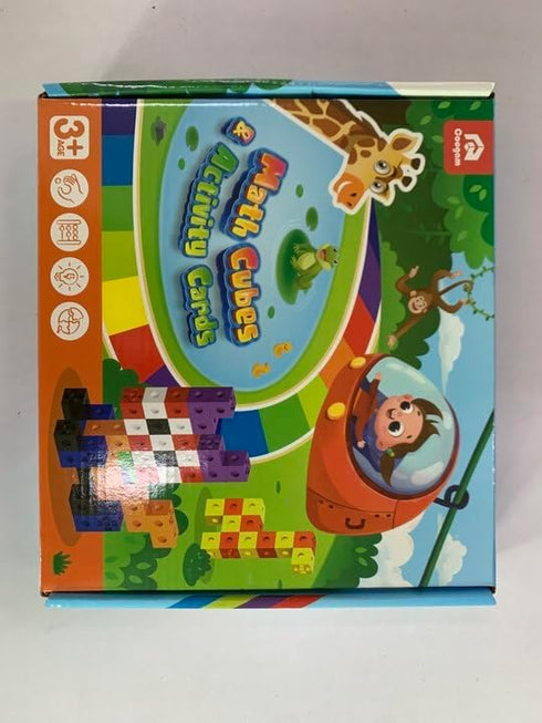 Coogam Math Cubes, Number Counting Blocks with Activity Snap Linking Cube, Math Construction Toy Gift for Preschool