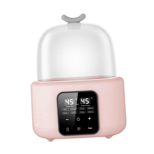 MotiveTech Bottle Warmer with LCD Display for Milk Preparation at Home, Pink