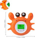 Wemay Bath Thermometer with Room Temperature Tri-color Backlit Display Fahrenheit and Celsius Lovely Crab Shape float