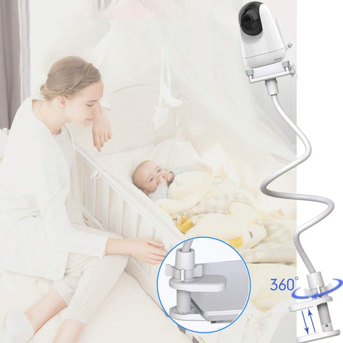 Baby Monitor Mount Holder Compatible with Infant Optics DXR-8 Pro, Nanit N322NW, ANMEATE SM935E, and More