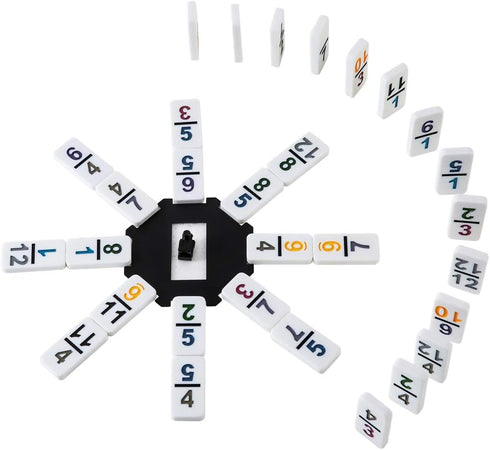 12 Set 91 9 Homwom Mexican Train Dominoes with Numbers Double Colored Numerical Dominoes Game Tiles with Trains
