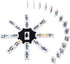 12 Set 91 9 Homwom Mexican Train Dominoes with Numbers Double Colored Numerical Dominoes Game Tiles with Trains