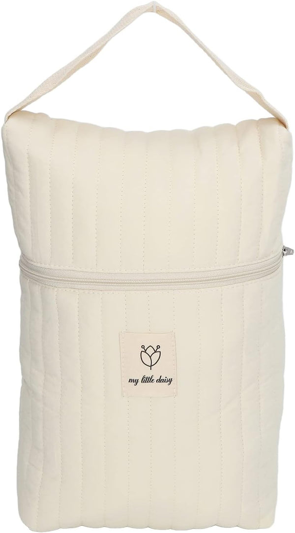 Bnineteenteam Diaper Bag Organizing Pouches,Portable Handheld Large Capacity Cotton Diaper Storage Bag