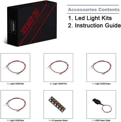 BrickBling Light Kit for Lego Bird’s Nest Building Kit, Décor Lights Compatible with Lego 40639 (Lights Only, No Bricks)