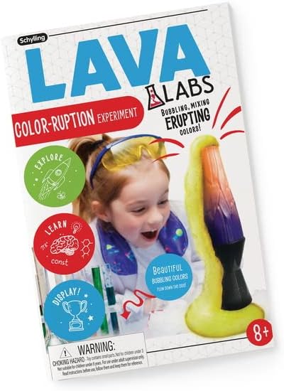 Schylling LAVA Labs - Color-Ruption Science Kit for Hands-on STEM Experiments, Ages 8 and Up