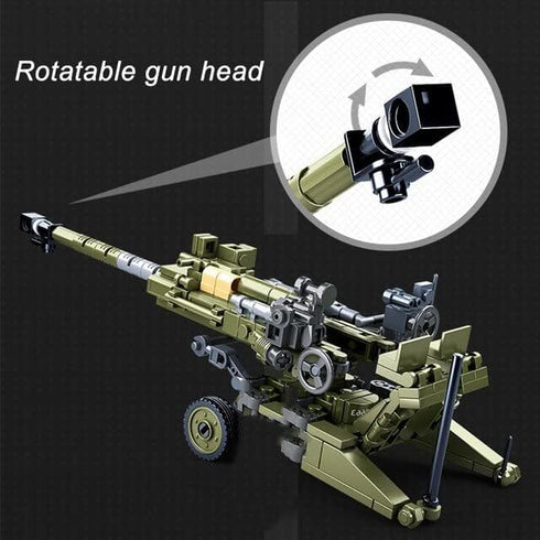 155mm Set 258 2 General Jim's US Army Howitzer Building Pieces WWII Korea Vietnam Artillery Model Army Green