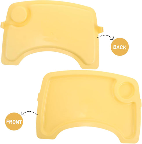 Portable Boy Girl Tray for High Chair Removable Snack Feeding Plate for Dining Table Fit for Home Restaurant and Hotel