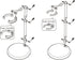 Ddung Doll Stand - Clear Stand for 0.5" to 10" Dolls and Action Figures (3-Pack)