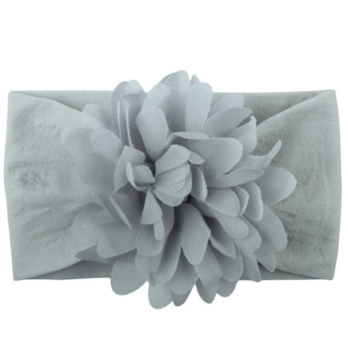 Toptim Baby Head Wrap - Chiffon Flowers Newborn Infant Soft Nylon Headbands