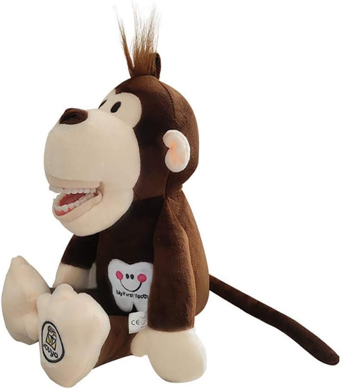 YOUYA Dental Tooth Fairy Puppet - Monkey Educational Plush Doll for Kids
