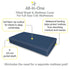 52" 28"/132 71 cm (2-Pack) BreathableBaby All-in-One Fitted Sheet & Waterproof Cover, for x x Crib Mattress, Navy
