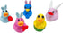 24 3D Pcs Prefilled Easter Eggs with Print Easter Ducks Toys Inside for Kids Girls Boys Easter Basket Stuffers Party