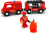 DSHMIXIA Set Set 3-5 Sets 3-4-7 Magnetic Trains Cars Wooden Train Track Accessories Fire Truck Train for Toddlers