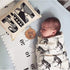79" 7.9" Mibote Baby Growth Height Chart Handing Ruler Wall Decor for Kids, Canvas Removable Height Growth Chart x