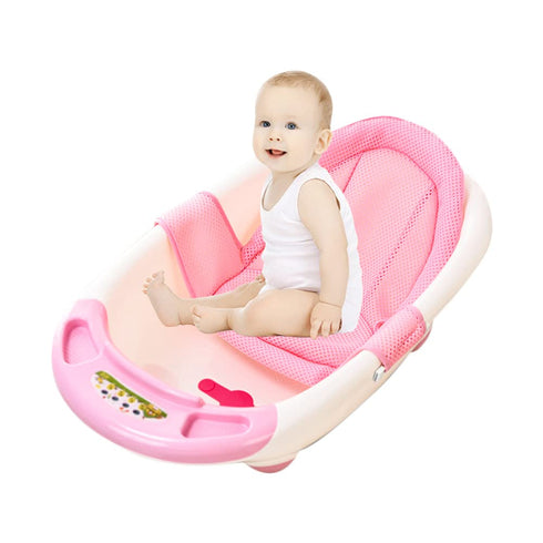 Baby Bath Support Seat Net for Newborn, Adjustable Non-slip Shower Mesh Bath Sling for 0-3 Years (Bathtub Not Included)