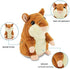 Talking Hamster - Interactive Stuffed Plush Animal Toy with Cute Sound Effects, Best Buddy for Kids (Brown)