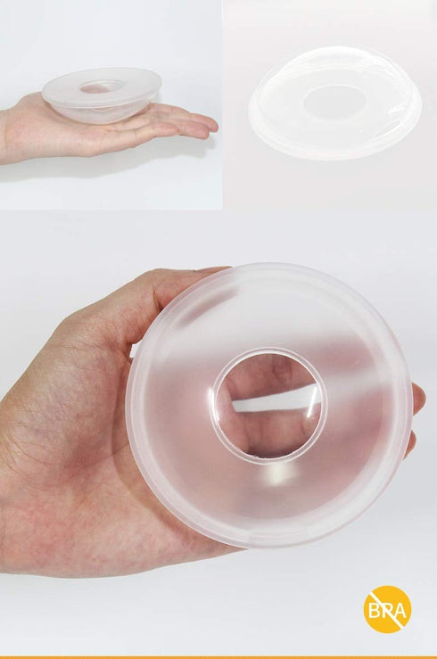 Breast Milk Leaking Storage Collection Shell - Nursing Mom Nipple Cups, Reusable Washable (2 Pack)