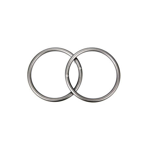 TOPIND 3" Large Size Aluminium Baby Sling Rings for Baby Carriers & Slings of 2 pcs (Grey)