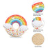 Rainbow Donut Sensory Chew Teether for Boys and Girls,Food Grade Silicone Safety Chewy Teething Toy for Kids with Autism, ADHD,Oral Motor,Teething,Biting Needs
