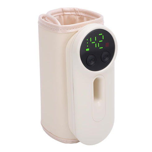 Hamwesh 8000mah 70mm Milk Bottle Warmer, Rechargeable Fast Heating with Temperature Control and Night Light, for Baby