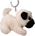 Cute Realistic Pug Stuffed Animal Dog Plush Toy, Lifelike Pug Plush Doll Backpack Handbag Gift