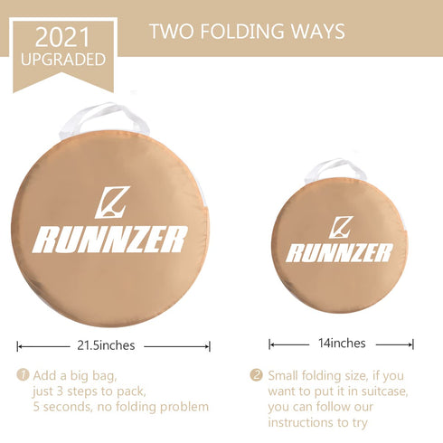 L RUNNZER Crib Tent, Portable Crib Tent to Keep Baby from Climbing Out, See-Through & Breathable Mesh Crib Net
