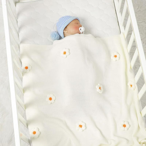 Baby Swaddle Blanket for Boys Girls, Knitted Soft Cozy Newborn Infant Receiving Blankets for Crib Stroller, 30x40 Inches