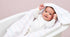 100% 36x36 3-Pack Linteum Textile Supply Hospital Receiving Blankets for Newborns Cotton, in, White W/Light Blue