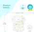 Disposable Lacing Bibs (Pack of 10) - Waterproof, Perfect for BLW, Restaurants, Travel, Mess-Free Mealtimes