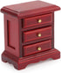 Miniature Bedside 1:12 Furniture Dollhouse Nightstand Bedroom Drawer Cabinet Model Accessories Mini