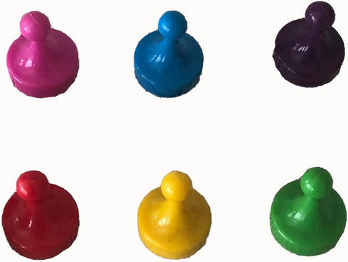 CLUE Game Replacement Game Mover Parts Set of 6 - Mr Green, Miss Scarlett, Professor Plum, and More