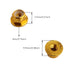 8PCS Flange M4 Lock Nuts Serrated Nylon Self-Tightening Aluminum Wheel Hardware for RC Car Vehicles