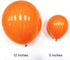 Janinus 50 PCS Orange Balloons, 5 Inches Latex Balloons for Halloween and Birthday Party Decorations