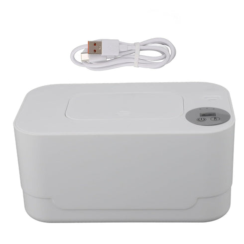 Focket Baby Wipes Dispenser, Temperature Adjustable Wipe Holder Portable USB with Night Light, Multifunctional Wipes