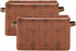 Closet 1 Pack Western Bull Boho Rectangle Storage Basket Collapsible Storage Bin for Nursery Books Waterproof Baskets
