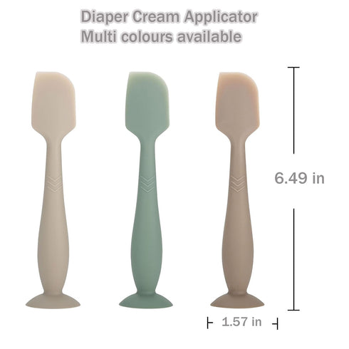 Baby Diaper Cream Spatula - Baby Diaper Rash Cream Applicator for Butt Paste Diaper Cream - Newborn Essentials (gray