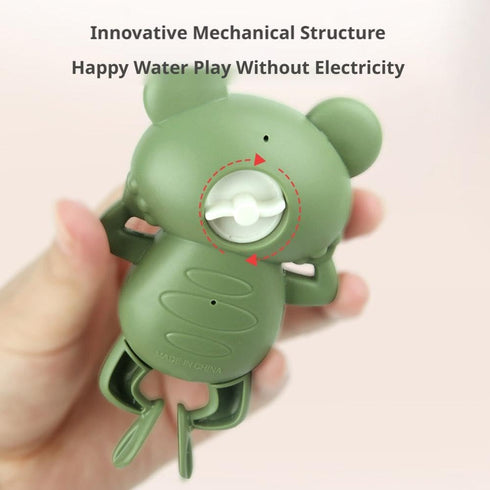 DTREELS Baby Bath Thermometers, Cute Cartoon Frog Bath Thermometer, ABS Waterproof Type-C Shower Thermograph, Tub