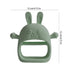 Generic 12x12x4.5cm, 6-12 Children Teething Toy, Soft Flexible Texture, Gum Massager, Care Accessories, Adorable Bunny