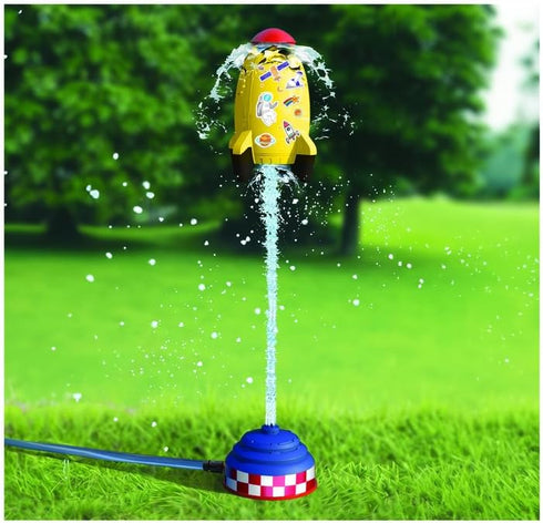 Water Rocket Launcher for Kids - Sprinkler Rocket & Splash Fun Outdoor Toys for Toddlers, Summer Backyard Activities