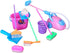 E-TING Miniature Mop Dust Pan, Brush, Broom, Plastic Bucket Doll Housework Cleaning